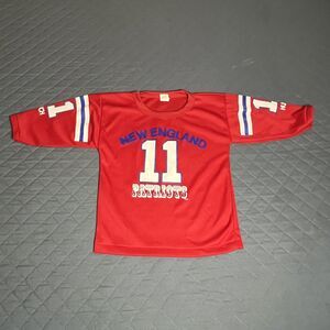 Vintage Hutch‎ New England Patriots Men's Small Youth Football NFL #11 Shirt